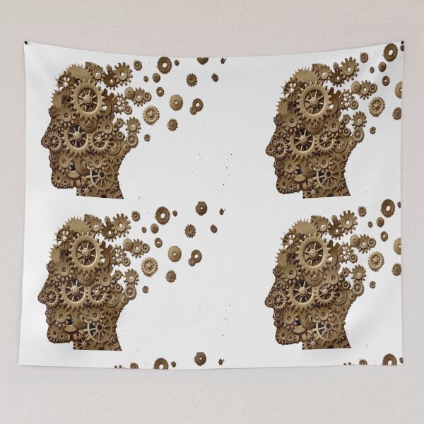 Item preview,  person, mechanism, gear, brain, art designed and sold by Viktoriia Trubiichuk.