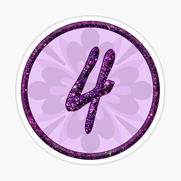 Item preview, Number four 4 glittering numbers designed and sold by GlamourChick.