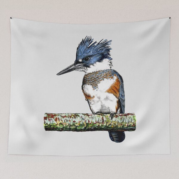 Item preview, BELTED KINGFISHER designed and sold by PaddyMorton.