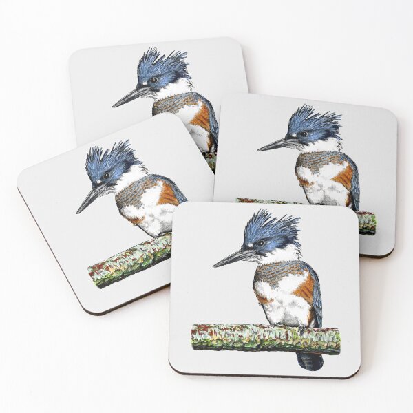 Item preview, BELTED KINGFISHER designed and sold by PaddyMorton.