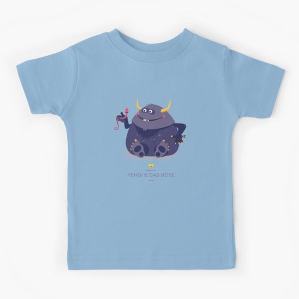 Illustration Kinderzimmer kleine Monster – Pendi und das Böse Kinder T-Shirt