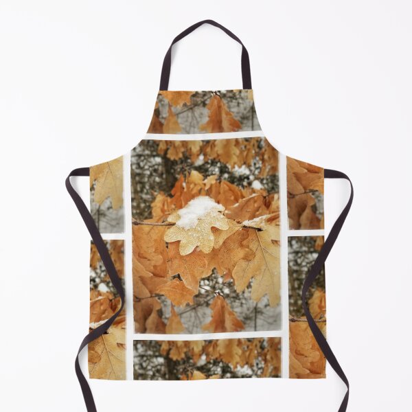 Item preview, Snow on oak leaves designed and sold by J Rier Photography.