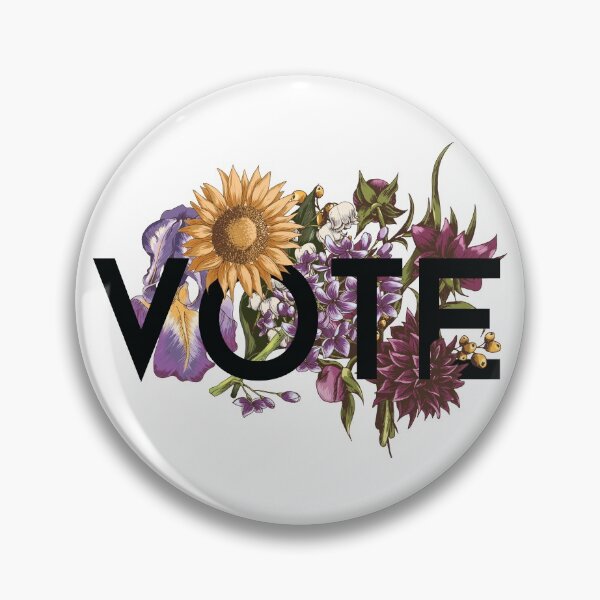 Item preview, Vintage Sunflower Floral Feminine vote designed and sold by MGdezigns.