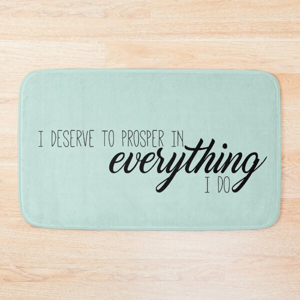 Item preview, I deserve to prosper in everything I do affirmation quote designed and sold by sherinartshop.