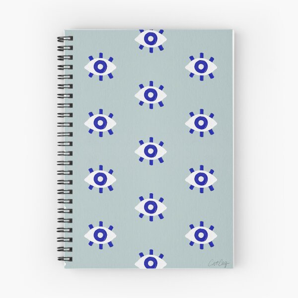 Item preview, Evil Eye Dots – Mint & Navy designed and sold by Cat Coquillette.