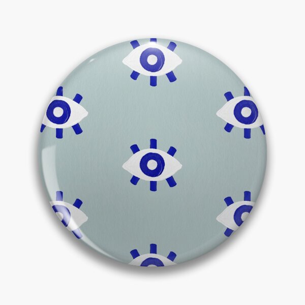 Item preview, Evil Eye Dots – Mint & Navy designed and sold by Cat Coquillette.