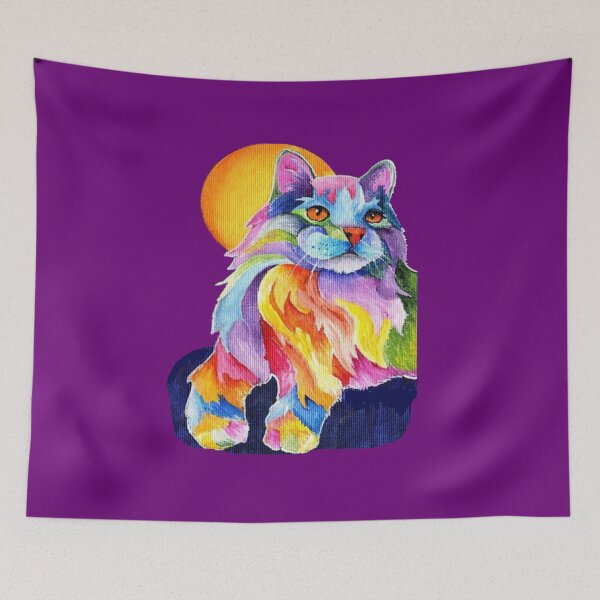 Item preview, colorful cat designed and sold by THE AMERICAN TEEVANGELIST.