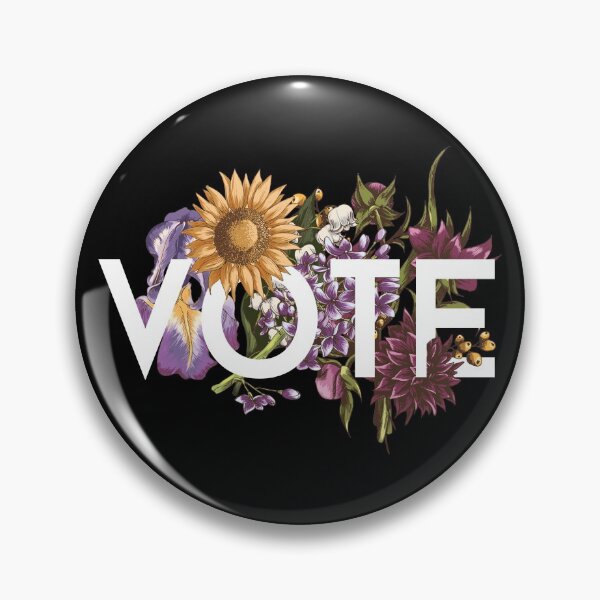 Item preview, Vintage Sunflower Floral Feminine vote designed and sold by MGdezigns.