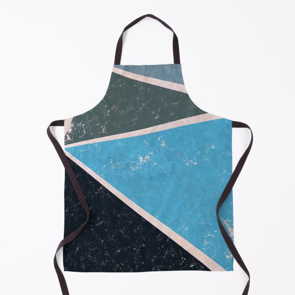 Item preview, Retro Geometrical Triangles in Blue Shades designed and sold by ibadishi.
