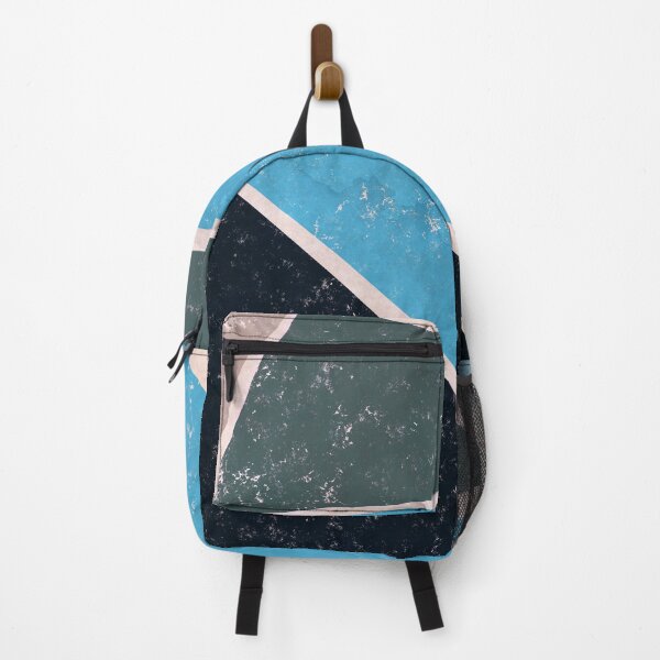 Item preview, Retro Geometrical Triangles in Blue Shades designed and sold by ibadishi.