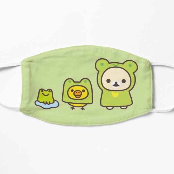 frog rilakkuma and friends ! Flat Mask