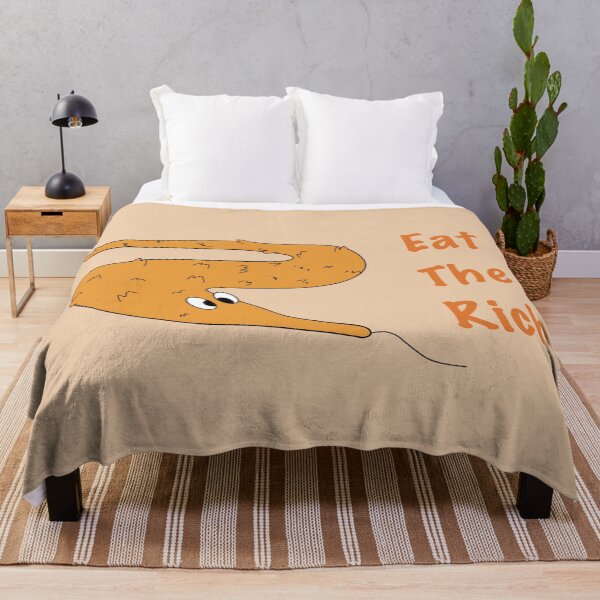 Artikelvorschau, Wurm an einer Schnur "Eat the Rich" entworfen und verkauft von GarfieldsLitter.
