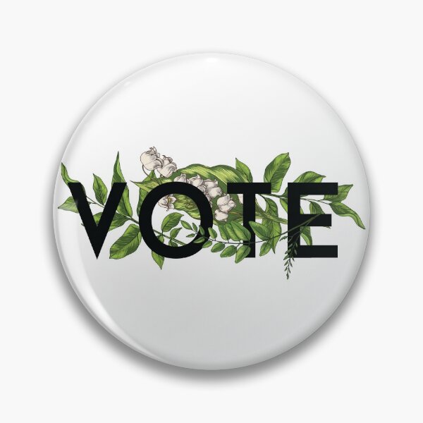 Item preview, Greenery Floral Feminine vote designed and sold by MGdezigns.