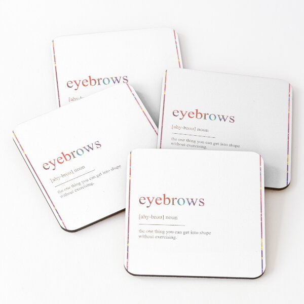Item preview, EYEBROWS 212 Watercolor Map Yoga Quote Definition designed and sold by vividpixelusa.