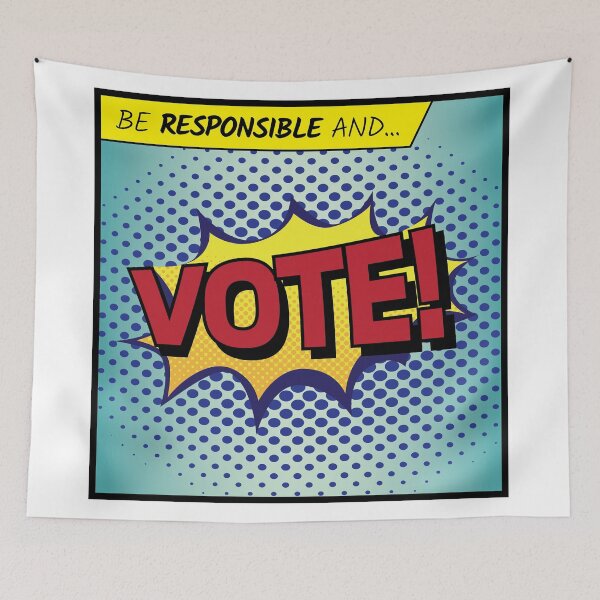 Item preview, Be responsible and... VOTE! vintage Comic designed and sold by MoClan-Graphics.