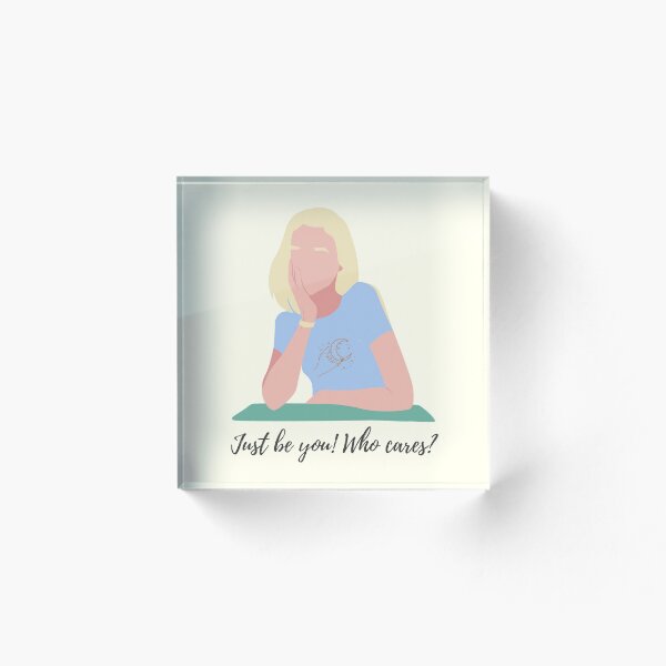 Item preview, Just be you! Who cares? designed and sold by Lunica.