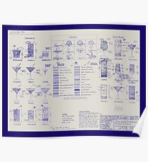 Mixologists' Blueprint Poster