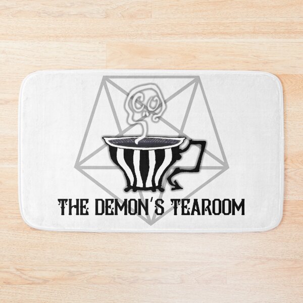Item preview, The Demon's Tearoom logo design for white/grey backgrounds. designed and sold by DemonsTearoom.