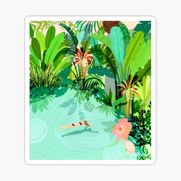 secret lagoon Sticker