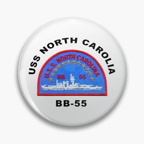 Artikelvorschau, Wappen der USS North Carolina (BB-55) entworfen und verkauft von Nikki SpaceStuffPlus.