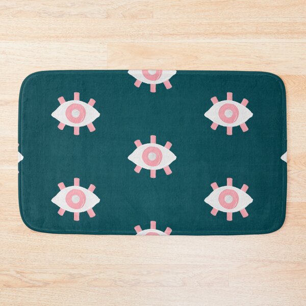 Item preview, Evil Eye Dots - Teal & Pink designed and sold by Cat Coquillette.