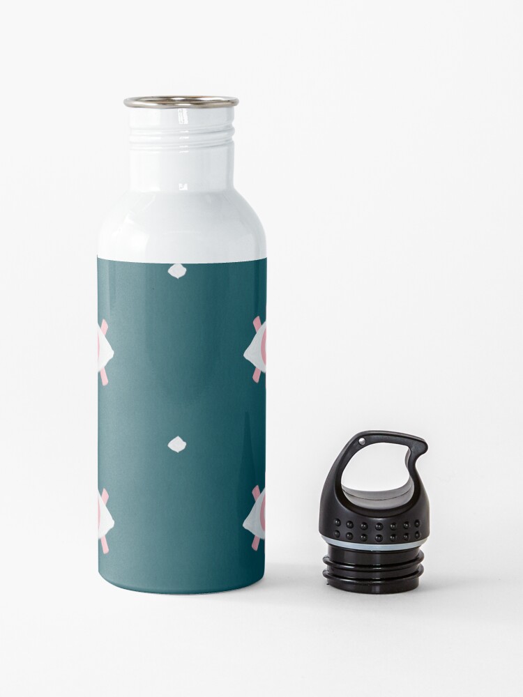 Alternate view of Evil Eye Dots – Teal & Pink Water Bottle