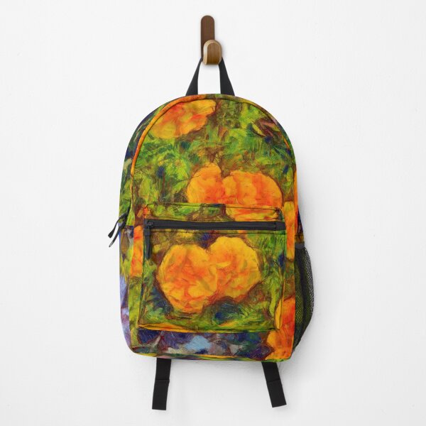 Item preview, Painted orange flowers in impressionist style  designed and sold by AnnaMelekhina.