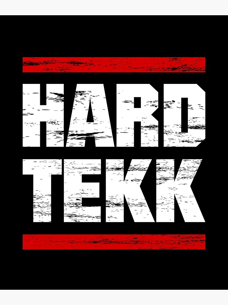"Hardtekk - Tekk - Rave - Techno" Poster von chrisboerkner | Redbubble