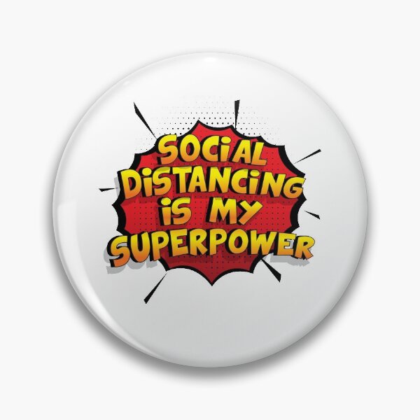 Item preview, Social Distancing is my Superpower Funny Design Social Distancing Gift designed and sold by Custom365.