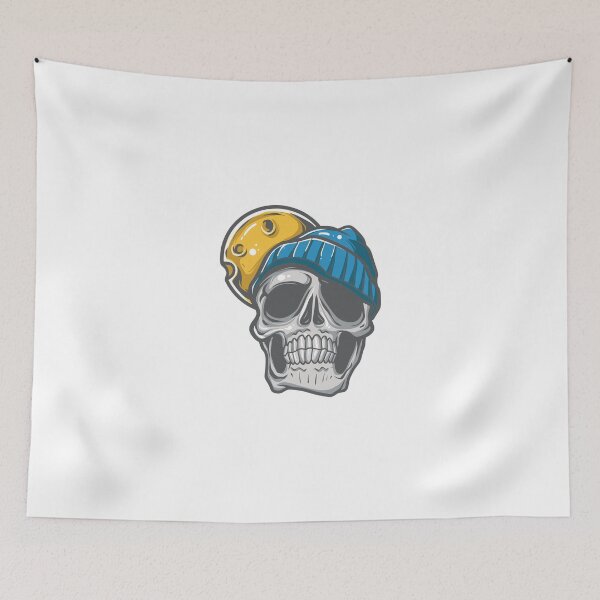 Item preview, Dope-skull-vector-wearing-beanie designed and sold by popotamfriends.