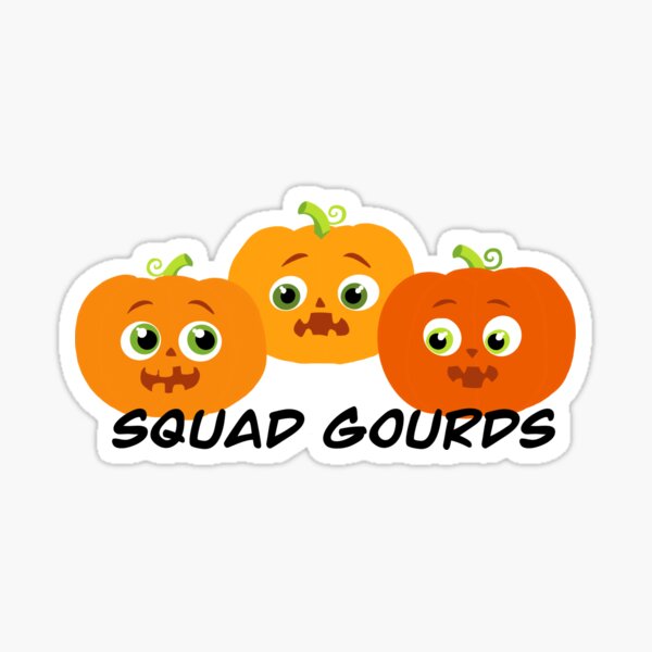 Item preview, squad gourds pumpkins designed and sold by BadluckDesigns.