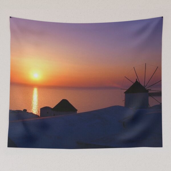 Item preview, Santorini Greece Sunset Greek Island Horizon Sunlight Gifts designed and sold by TheGreekGuy.