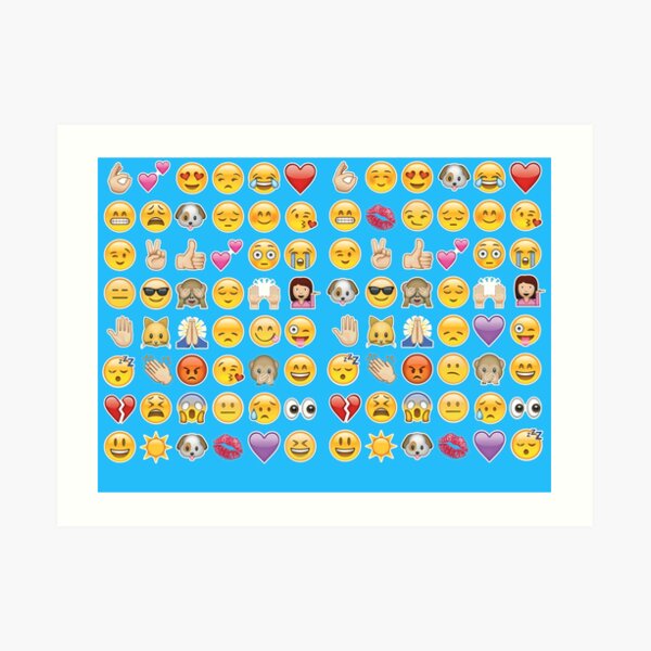 Heart Emoji Wall Art Redbubble