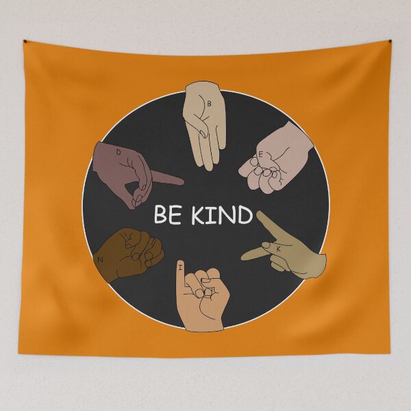 Item preview, ASL art, Sign Language tshirt, Be Kind sign language shirt, asl shirt, asl sticker, american sign language,  designed and sold by GalleryArtField.