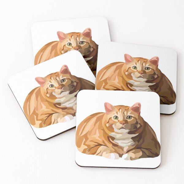 Item preview, Fat orange cat designed and sold by meganervin.