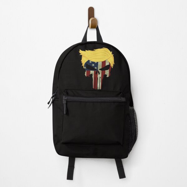 Item preview, Trump Hair USA Flag Patriot Skull Pro Reelect 2024 GOP Bikers Gift designed and sold by marinn.