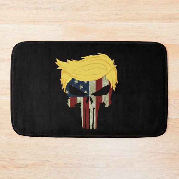 Item preview, Trump Hair USA Flag Patriot Skull Pro Reelect 2024 GOP Bikers Gift designed and sold by marinn.