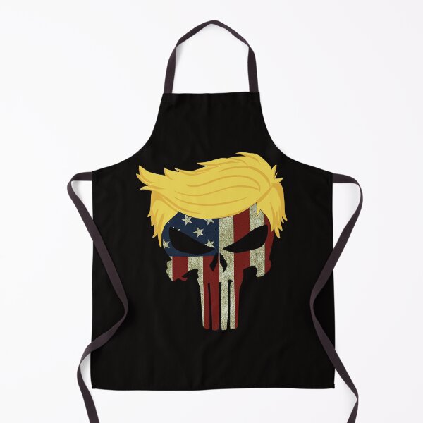 Item preview, Trump Hair USA Flag Patriot Skull Pro Reelect 2024 GOP Bikers Gift designed and sold by marinn.