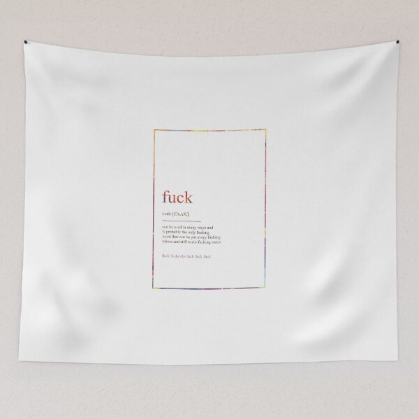Item preview, FUCK 244 Watercolor Map Yoga Quote Definition Desi designed and sold by vividpixelusa.