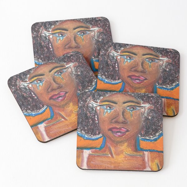 Item preview, Emotional Girl (oil pastel) designed and sold by hibiscus-.