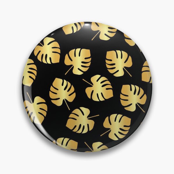 Item preview, Golden Monstera plants leaves seamless pattern for hawaii or aloha feeling designed and sold by anins-azuree.