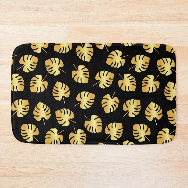Item preview, Golden Monstera plants leaves seamless pattern for hawaii or aloha feeling designed and sold by anins-azuree.