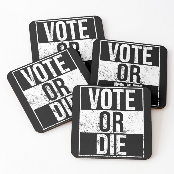 Item preview, Vote Or Die Distressed designed and sold by XYZ Studio.