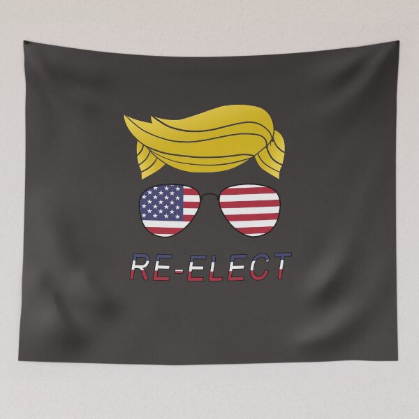 Item preview, Trump Hair USA Flag Patriot Pro Reelect 2024 GOP designed and sold by marinn.