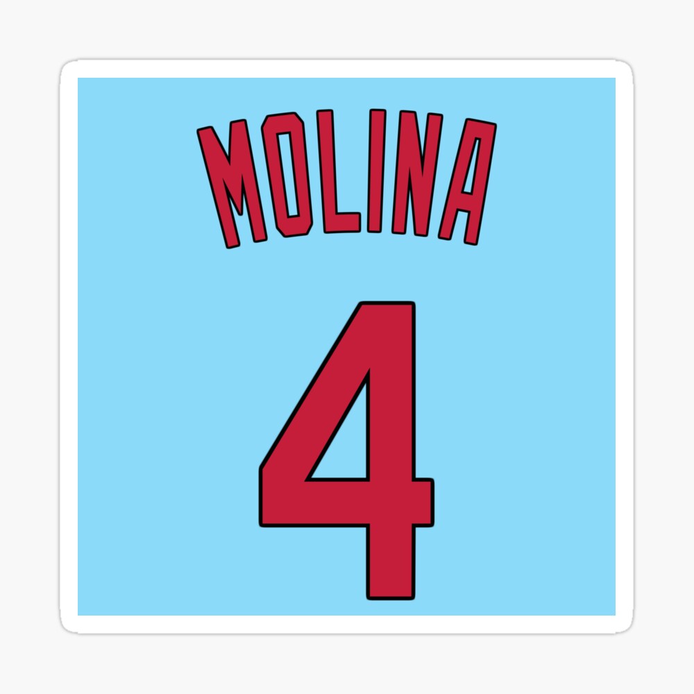 Yadier Molina Jersey  Art Board Print for Sale by athleteart20