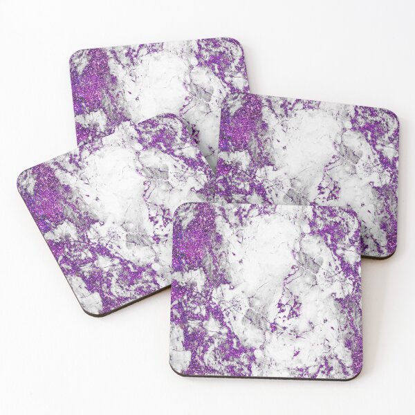 Item preview, Purple glitter marble designed and sold by GlamourChick.
