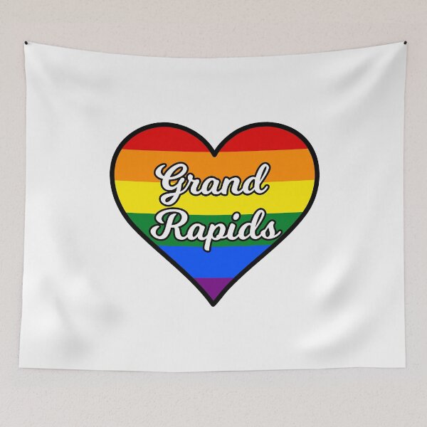 Item preview, Grand Rapids Michigan Gay Pride Heart designed and sold by fearcity.