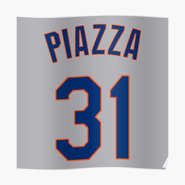 Mike Piazza Baseball Player Artvintage Poster Canvas Print Wall