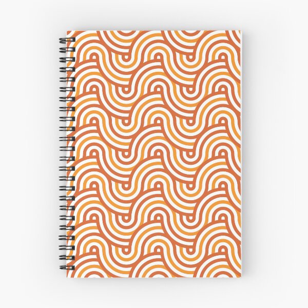 Item preview, Horizontal Waves Pattern – Orange designed and sold by RoguePatterns.