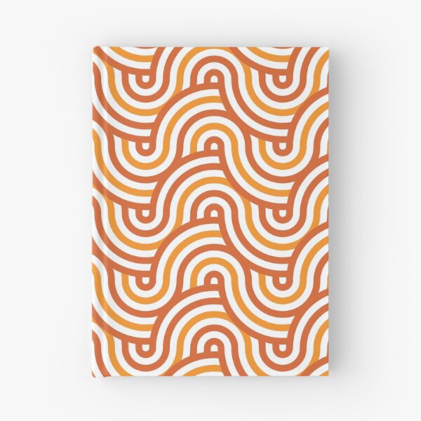 Item preview, Horizontal Waves Pattern – Orange designed and sold by RoguePatterns.